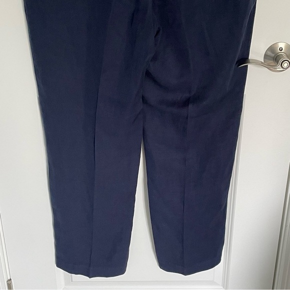 Tommy Bahama Dark Blue Linen Blend Straight Chino Pants 35x30 35841 - Picture 8 of 13